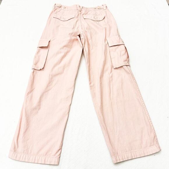 Madewell Pink Cargo Carpenter Utility Straight Leg Denim Jean Pants Size 23 P - Picture 3 of 7